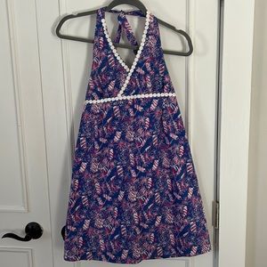 Lilly Pulitzer firework halter dress